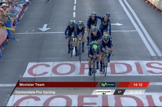 El Movistar Team de José Herrada, primer vencedor en la Vuelta a España