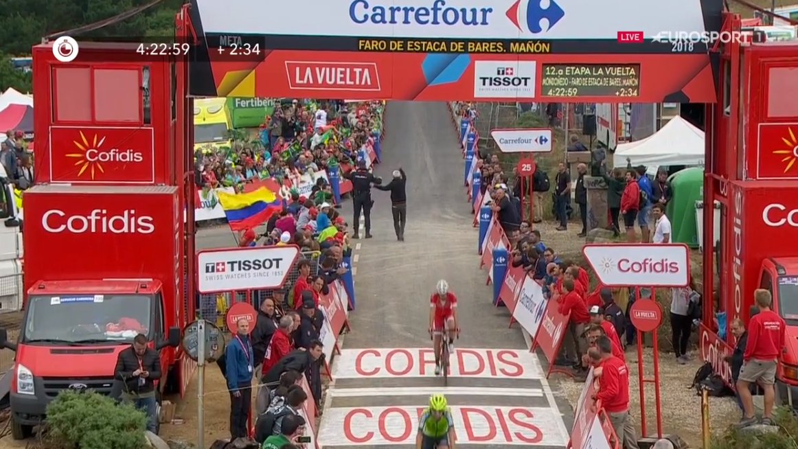 Jesús Herrada se convierte en nuevo líder de la Vuelta a España Jesús Herrada se convierte en nuevo líder de la Vuelta a España
