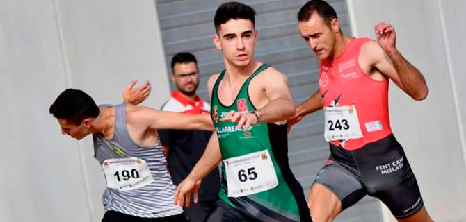 Alberto Calero sube al cajón en la prueba de relevos 4×100 metros