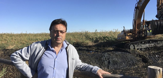 Comienza la limpieza de la acequia Madre en Mota del Cuervo