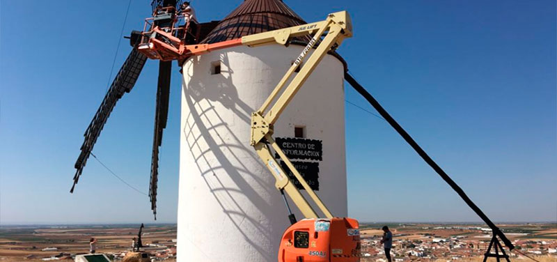 Los Molinos de Viento de Mota del Cuervo se pondrán a punto