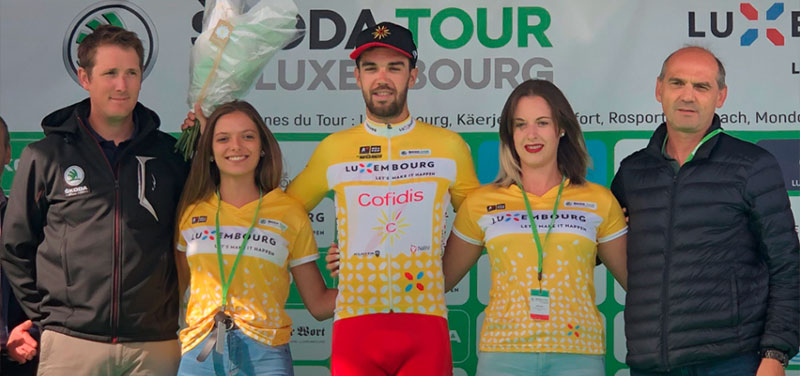 Golpe encima de la mesa de Jesús Herrada, gana la etapa y se enfunda el maillot amarillo en el Tour de Luxemburgo
