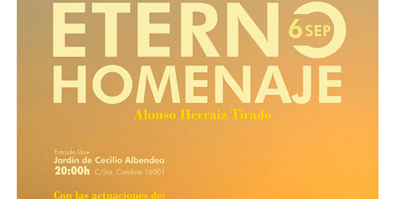 Homenaje musical a Alonso Herraiz Tirado en la plaza Cecilio Albendea