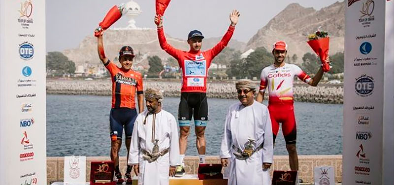 El moteño Jesús Herrada acaba tercero en el Tour de Omán