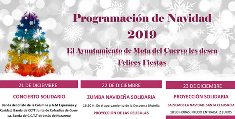 Colectivos, peñas y asociaciones colaboran en el programa de Navidad de Mota