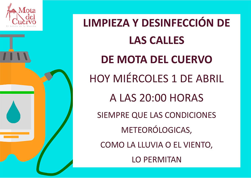 Nueva desinfección de las calles 01/04/2020