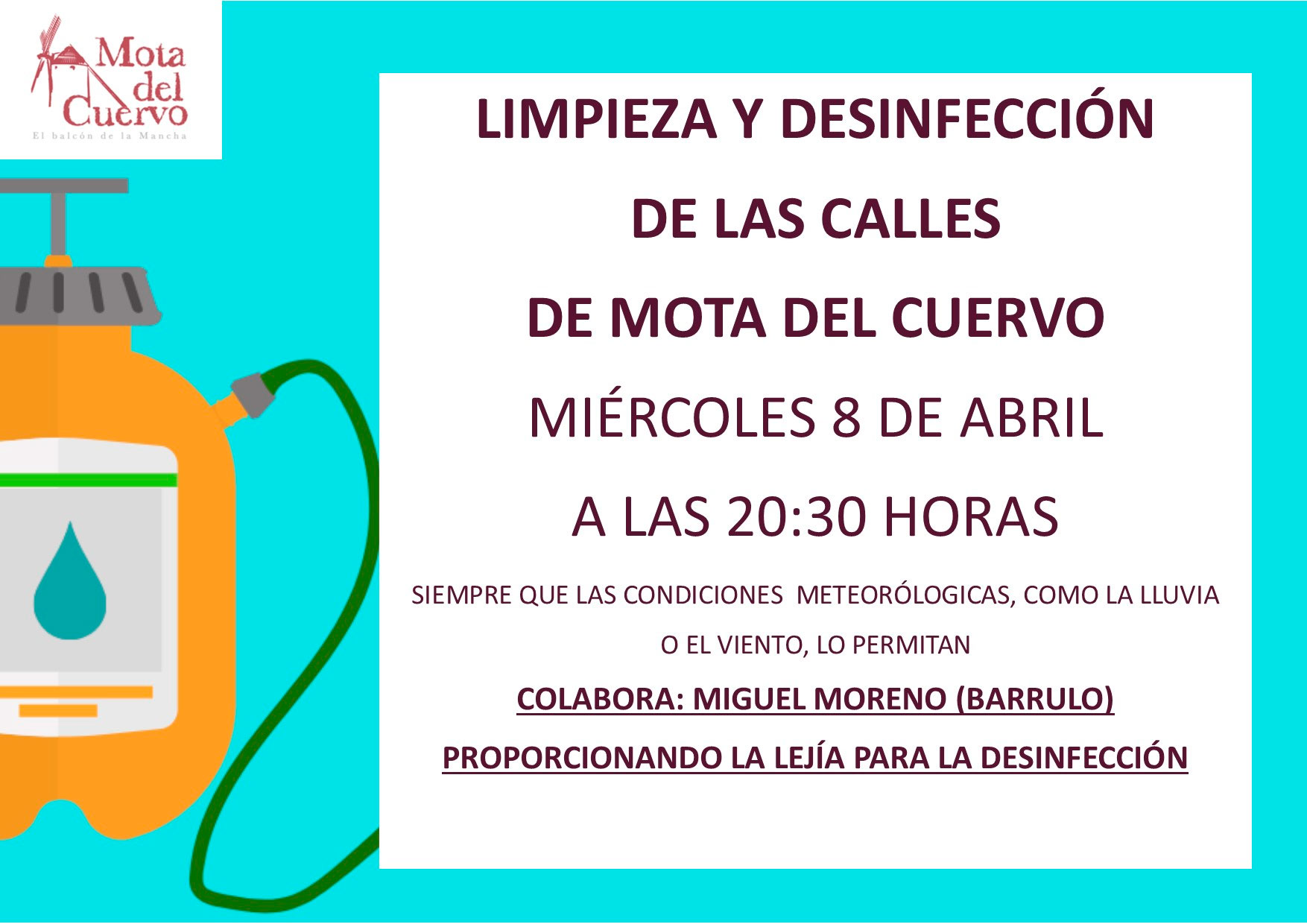 Nueva desinfección de las calles 08/04/2020