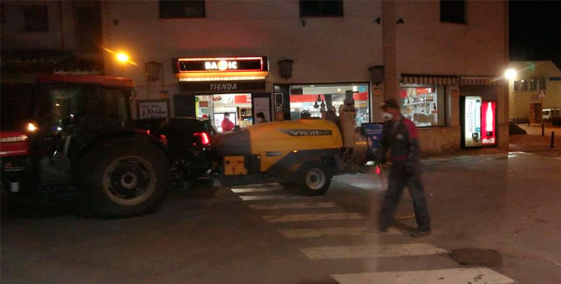 El Ayuntamiento de Mota pone en marcha un plan especial de limpieza y desinfección