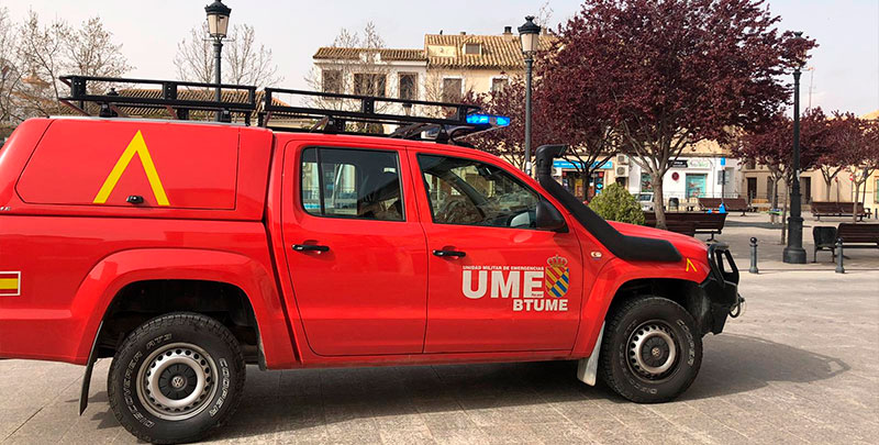 La UME despliega efectivos en Mota del Cuervo