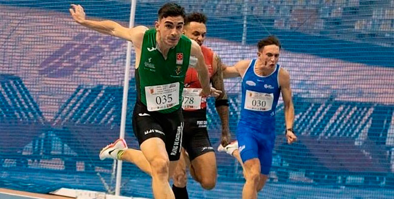 El moteño Alberto Calero logra el bronce y el meseño Ernesto Prados roza el pase a la final en el Campeonato de España de Atletismo en Pista Cubierta