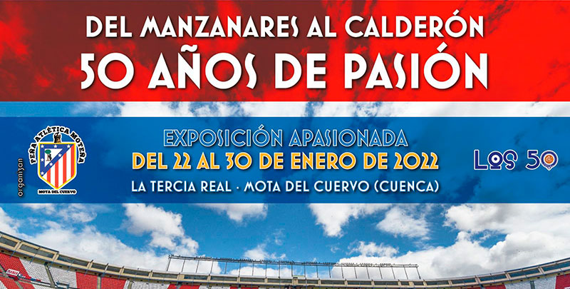 Mota del Cuervo acogerá el homenaje de los atléticos manchegos al estadio Calderón: «50 años de pasión»