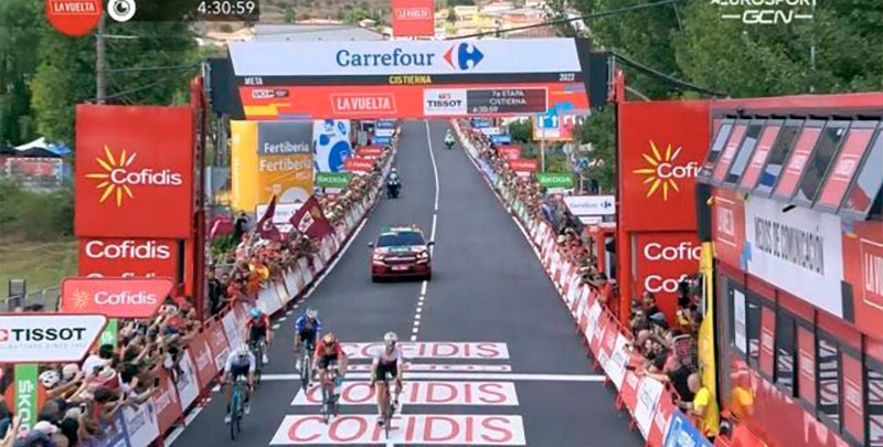 El moteño Jesús Herrada muestra su inteligencia y punta de velocidad para ganar la séptima etapa de la Vuelta a España
