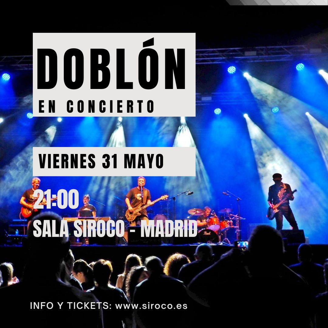 Cartel del Concierto de Doblón