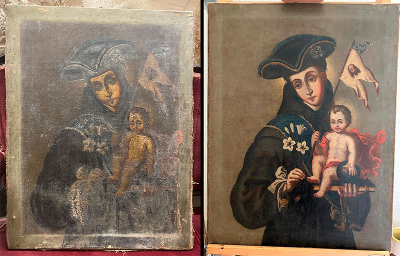 Restauración del Cuadro