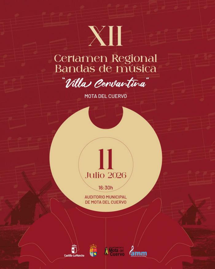 Cartel Certamen 'Villa Cervantina' de Mota del Cuervo
