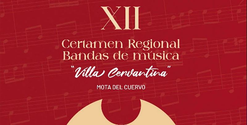 Tres bandas competirán en Mota del Cuervo por alzarse con el XII Certamen Regional "Villa Cervantina"