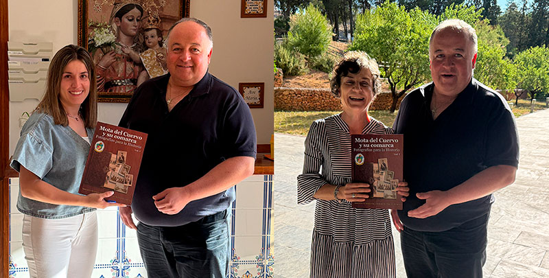 La Asociación de Amigos por la Historia de Mota del Cuervo reparte libros de fotografía antigua en las residencias